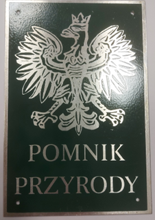 tabliczka pomnik przyrody