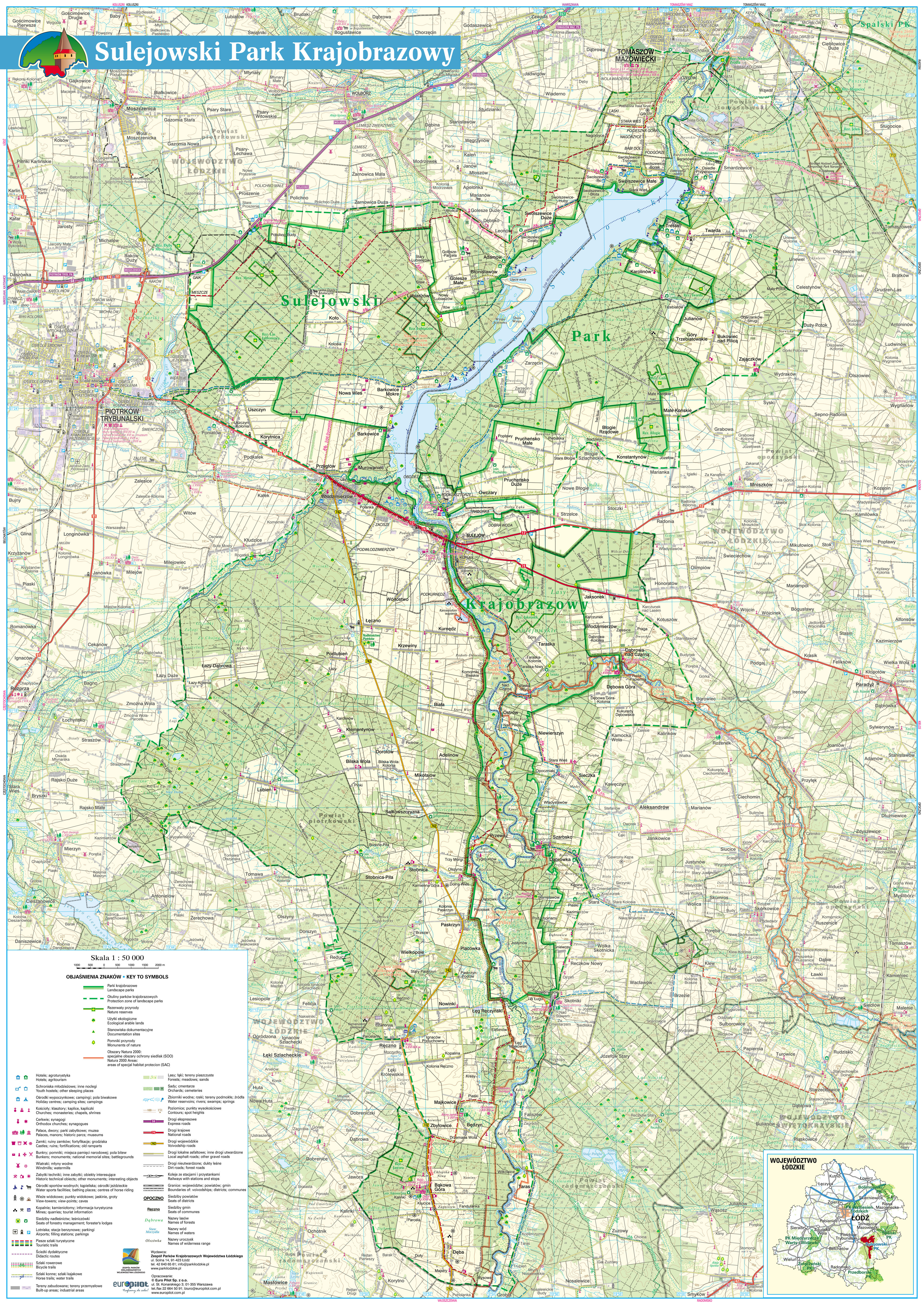 Mapa Sulejowskiego PK 1.50.000 2021