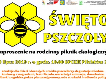 Zaproszenie na Święto Pszczoły do Plichtowa 2019, 